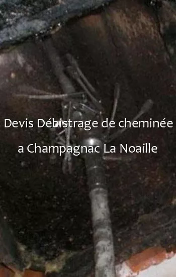 Devis Débistrage de cheminée a Champagnac La Noaille