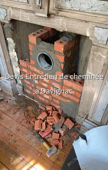 Devis Entretien de cheminée a Davignac