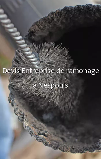 Devis Entreprise de ramonage a Nespouls