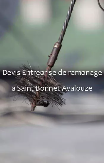 Devis Entreprise de ramonage a Saint Bonnet Avalouze