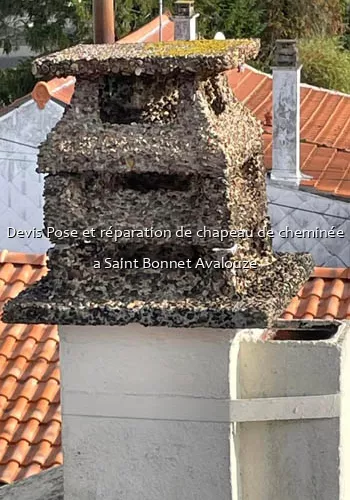 Devis Pose et réparation de chapeau de cheminée a Saint Bonnet Avalouze