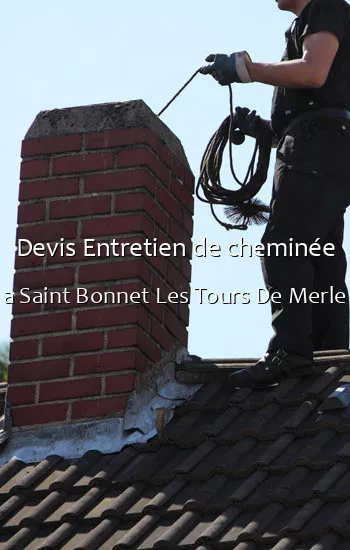 Devis Entretien de cheminée a Saint Bonnet Les Tours De Merle