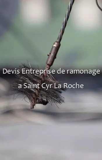 Devis Entreprise de ramonage a Saint Cyr La Roche