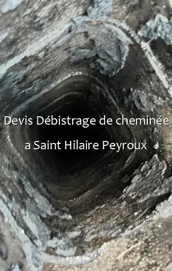 Devis Débistrage de cheminée a Saint Hilaire Peyroux