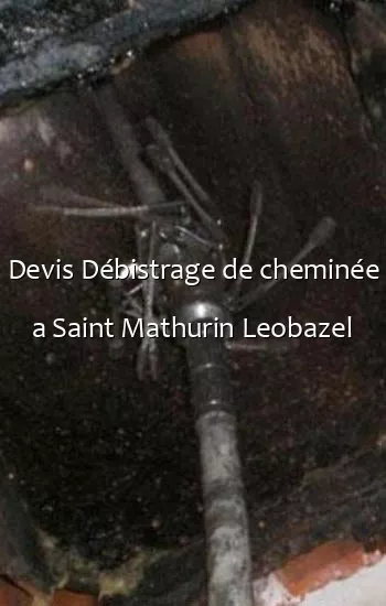 Devis Débistrage de cheminée a Saint Mathurin Leobazel